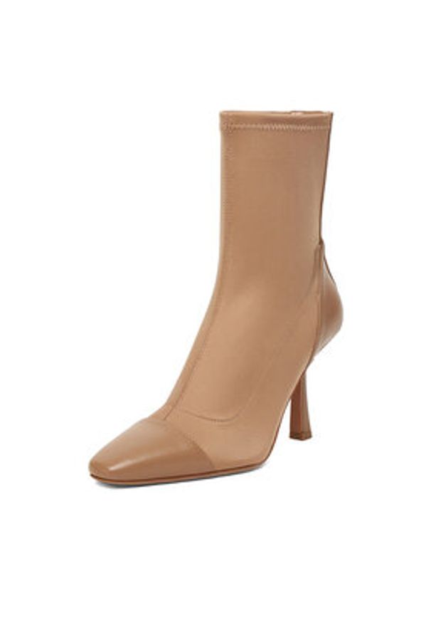 Nine West Botki CEO-NOURA-01 Beżowy. Kolor: beżowy. Materiał: materiał