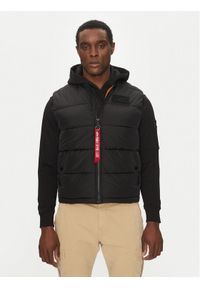 Alpha Industries Kamizelka 118109 Czarny Regular Fit. Kolor: czarny. Materiał: syntetyk. Długość rękawa: bez rękawów
