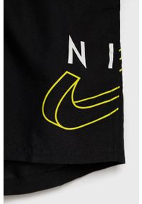 Nike Kids szorty kąpielowe dziecięce kolor czarny. Kolor: czarny