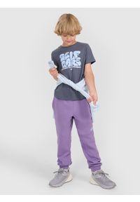 4f - 4F T-shirt regular z nadrukiem chłopięcy - szary 152 (11-12 lat). Okazja: na co dzień. Kolor: szary. Wzór: nadruk. Sezon: lato. Styl: casual #2