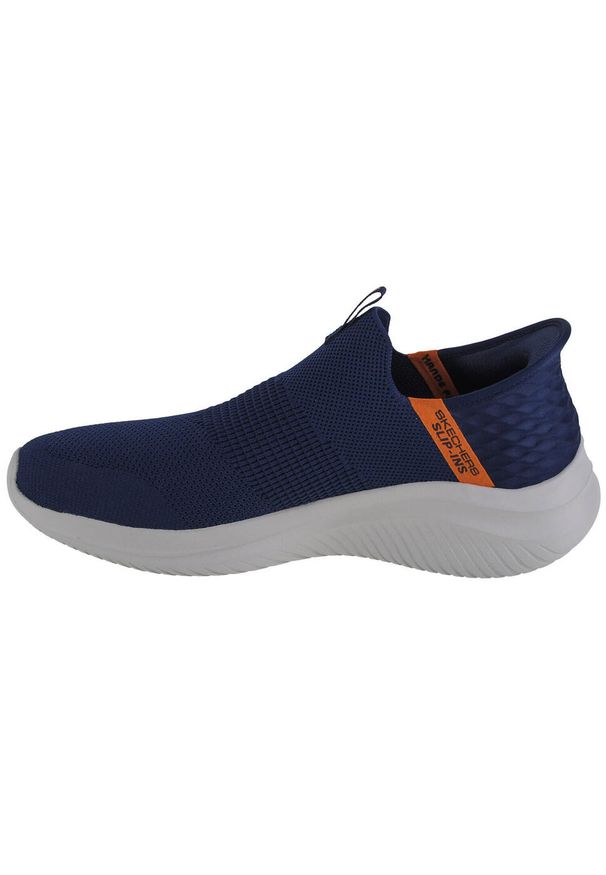 skechers - Buty sportowe Sneakersy męskie, Skechers Ultra Flex 3.0 Viewpoint Slip-ins. Kolor: niebieski. Sport: turystyka piesza