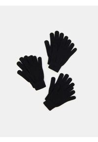 Sinsay - Rękawiczki mitenki 3 pack - czarny. Kolor: czarny