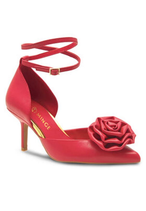 Eva Minge Szpilki ROSE-V1520-15 Czerwony. Kolor: czerwony. Materiał: skóra. Obcas: na szpilce