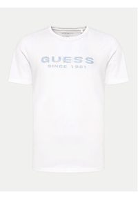 Guess T-Shirt M4GI61 J1314 Biały Slim Fit. Kolor: biały. Materiał: bawełna #6