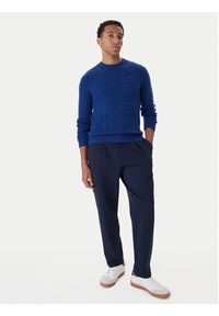 Kappa Sweter 63111DW Niebieski Regular Fit. Kolor: niebieski. Materiał: wełna #3