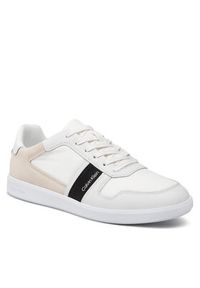 Calvin Klein Sneakersy Low Top Lace Up Mix HM0HM00491 Biały. Kolor: biały. Materiał: materiał