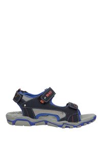 Casu - Granatowe sandały na rzepy casu 5sd9137. Zapięcie: rzepy. Kolor: niebieski #1