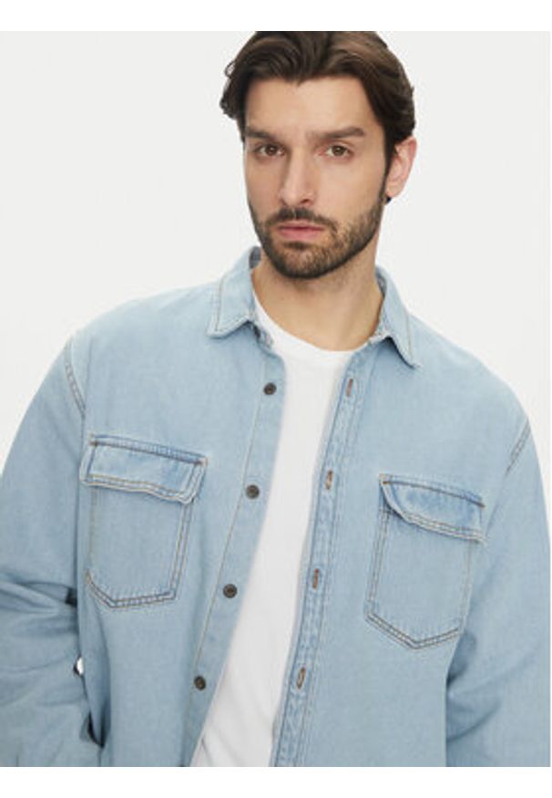 Vans Koszula jeansowa VN000M12IYR1 Niebieski Regular Fit. Kolor: niebieski. Materiał: bawełna