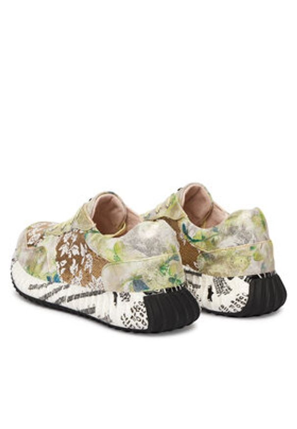 Laura Vita Sneakersy Burton 05 Kolorowy. Materiał: skóra. Wzór: kolorowy