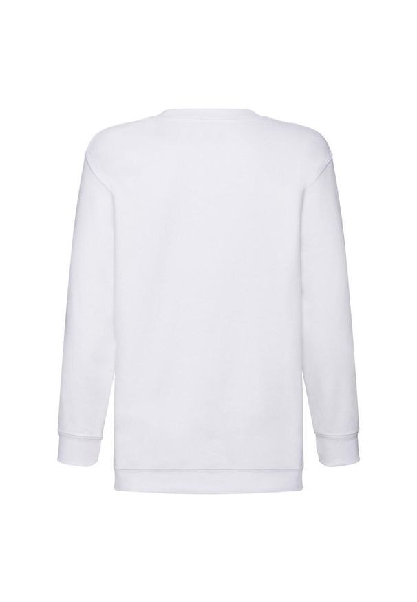 FRUIT OF THE LOOM - Bluza Dziecięca Classic Plain Setin. Kolor: biały. Sport: joga i pilates
