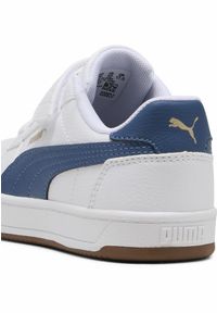 Puma - Dziecięce sneakersy PUMA Caven 2.0 PUMA White Dark Indigo Gum Blue Beige. Kolor: biały, beżowy, niebieski, wielokolorowy. Materiał: guma. Sezon: lato