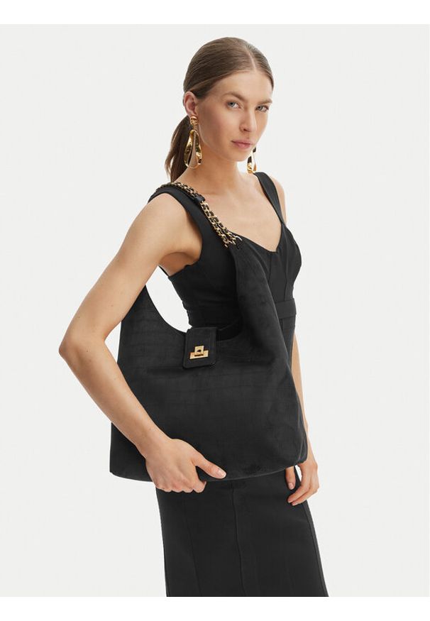 Elisabetta Franchi Torebka BS-01A-61E2-V390 Czarny. Kolor: czarny. Materiał: skórzane