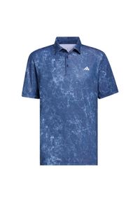 Adidas - Koszulka polo Ultimate365 Print. Typ kołnierza: polo. Kolor: niebieski. Materiał: materiał. Wzór: nadruk. Styl: sportowy