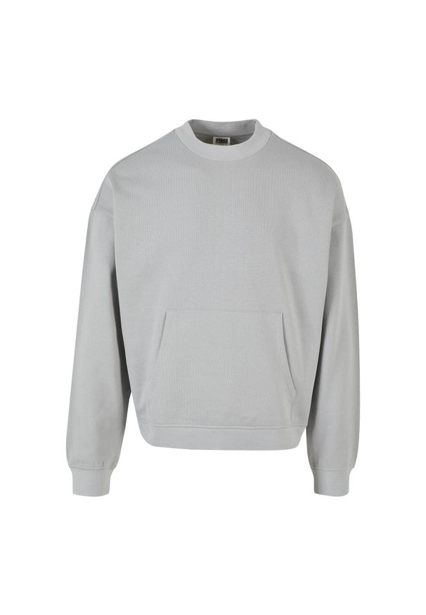 Bluza z okrągłym dekoltem Urban Classics Boxy. Kolor: szary. Materiał: bawełna