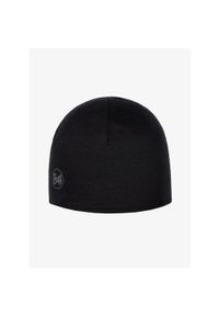Czapka dziecięca Buff Lightweight Merino Wool Reversible Hat - black. Kolor: czarny #1