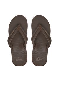Quiksilver Japonki AQYL101302 Brązowy. Kolor: brązowy. Materiał: skóra #1