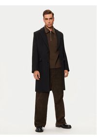 AMI PARIS Płaszcz wełniany HCO010.WV0049 Czarny Regular Fit. Kolor: czarny. Materiał: wełna #7
