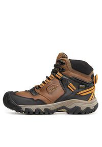 keen - Keen Trekkingi Ridge Flex Mid Wp M 1025666 Brązowy. Kolor: brązowy. Materiał: skóra. Sport: turystyka piesza #5