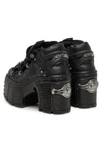 NEW ROCK Botki M-TM106-C2 Czarny. Kolor: czarny. Materiał: skóra. Styl: rockowy #4