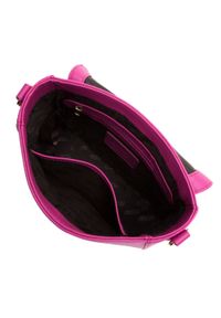 Wittchen - Damska torebka saddle bag z pikowanej skóry różowa. Kolor: różowy. Wzór: haft, geometria. Dodatki: z haftem. Materiał: skórzane. Styl: elegancki, wizytowy