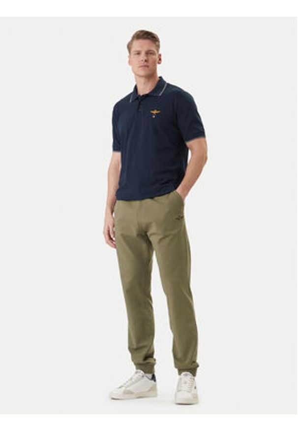Aeronautica Militare Spodnie dresowe 261PF1008UF00674 Zielony Regular Fit. Kolor: zielony. Materiał: bawełna