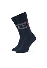 TOMMY HILFIGER - Tommy Hilfiger Skarpety długie 701235376 Granatowy. Kolor: niebieski. Materiał: materiał, bawełna #6