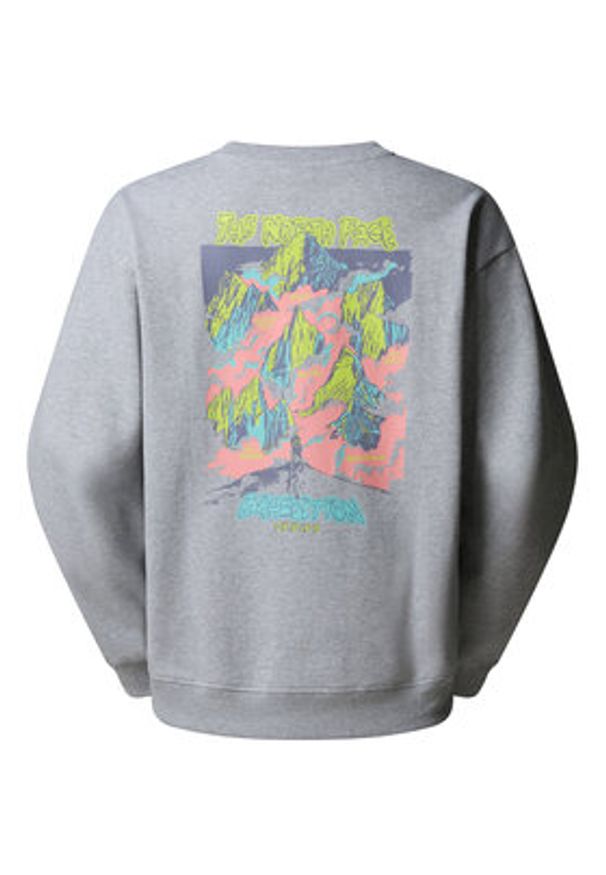 The North Face Bluza Expedition Celebration NF0A8E3G Szary Relaxed Fit. Kolor: szary. Materiał: bawełna