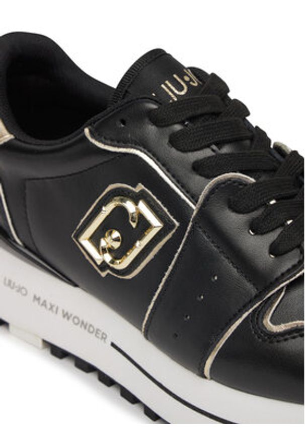 Liu Jo Sneakersy Maxi Wonder 85 BA5029 PX179 Czarny. Kolor: czarny. Materiał: skóra