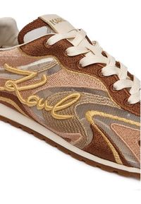 Karl Lagerfeld - KARL LAGERFELD Sneakersy KL65925 Beżowy. Kolor: beżowy. Materiał: zamsz, skóra #6