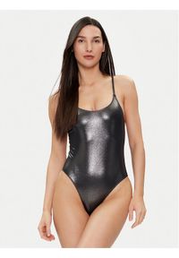 Calvin Klein Swimwear Strój kąpielowy KW0KW02255 Czarny. Kolor: czarny. Materiał: syntetyk