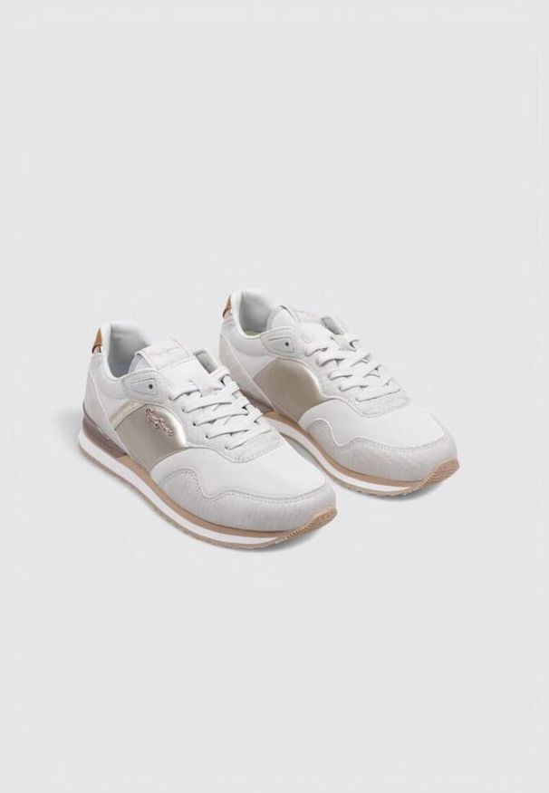 Buty damskie Pepe Jeans London Mix wash. Kolor: biały