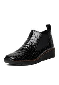 Rieker Sztyblety 53794-01 Czarny. Kolor: czarny. Materiał: lakier, skóra #7
