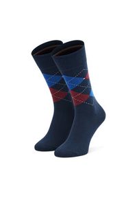 TOMMY HILFIGER - Tommy Hilfiger Zestaw 2 par wysokich skarpet męskich 100001495 Granatowy. Kolor: niebieski. Materiał: materiał #4