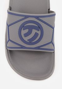Born2be - Szare Klapki Basenowe z Piankowego Materiału Throneosis. Okazja: do domu, na co dzień. Kolor: szary. Materiał: materiał. Sezon: lato. Styl: sportowy, wakacyjny, casual #4