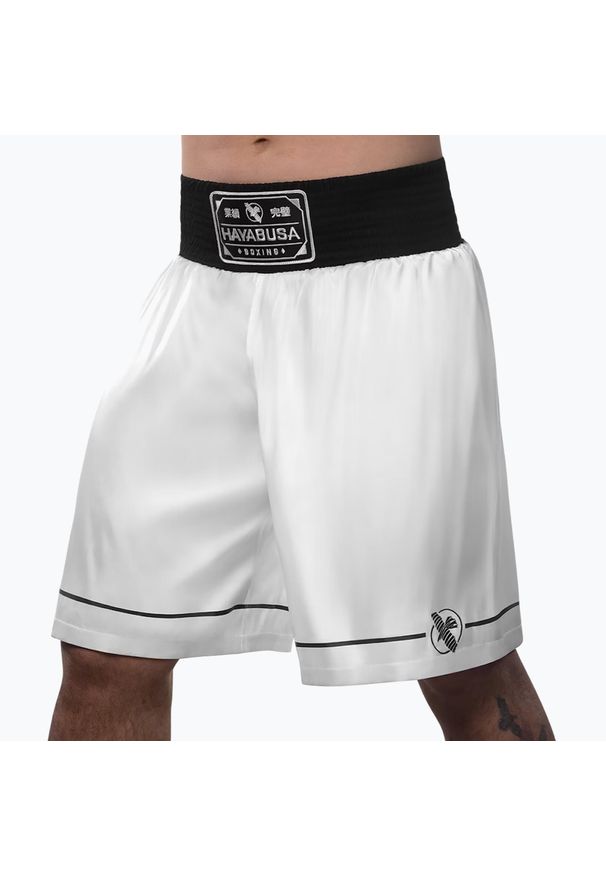 HAYABUSA - Spodenki treningowe Hayabusa Pro Boxing. Kolor: biały