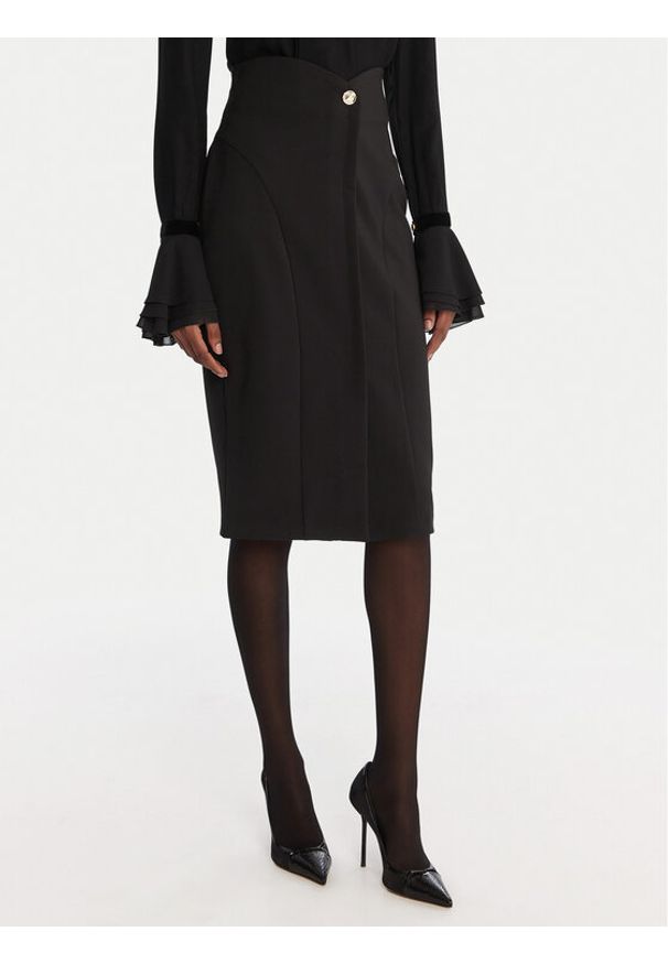 Rinascimento Spódnica ołówkowa CFC0125561003 Czarny Slim Fit. Kolor: czarny. Materiał: syntetyk