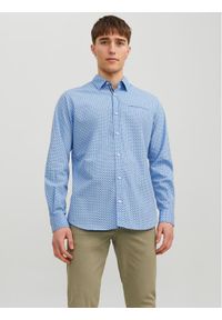 Jack & Jones - Jack&Jones Koszula 12235969 Niebieski Slim Fit. Kolor: niebieski. Materiał: bawełna