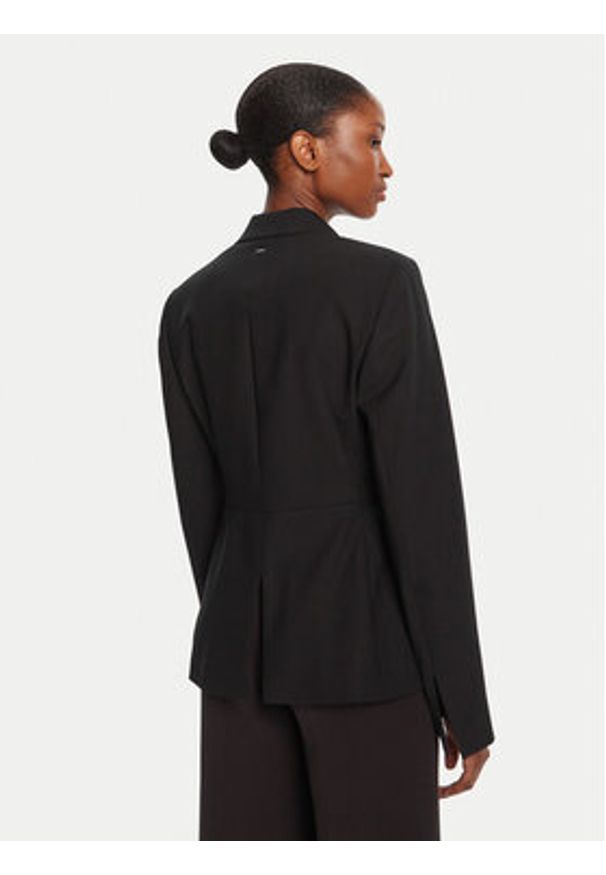 BOSS Marynarka Jia9 50546622 Czarny Slim Fit. Kolor: czarny. Materiał: wełna