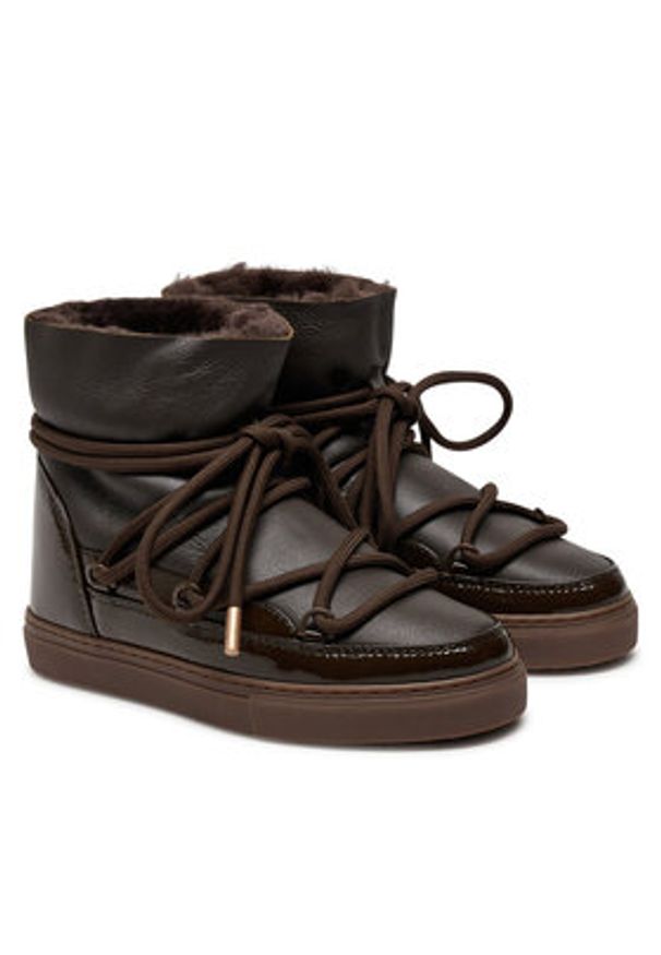 Inuikii Śniegowce Gloss 75202-007 Brązowy. Kolor: brązowy. Materiał: skóra