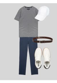 Big-Star - koszulka męska w paski czarna oler 906. Okazja: na co dzień. Kolor: czarny. Materiał: jeans, dzianina. Wzór: paski. Sezon: lato, wiosna. Styl: casual, klasyczny #6