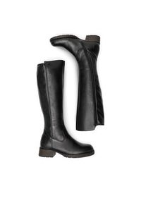 Rieker Kozaki Z9591-01 Czarny. Kolor: czarny. Materiał: skóra #5