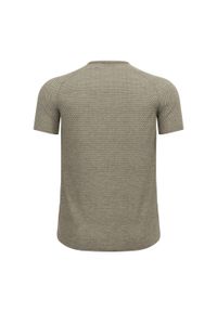 Koszulka męska Odlo ESSENTIAL SEAMLESS T-shirt crew neck l/s. Kolor: brązowy