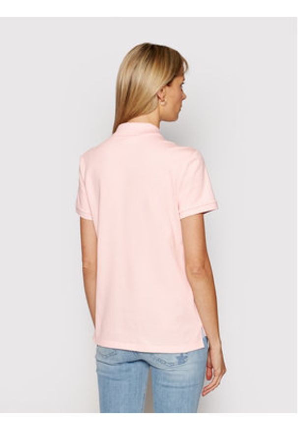 Lacoste Polo PF7839 Różowy Regular Fit. Typ kołnierza: polo. Kolor: różowy. Materiał: bawełna