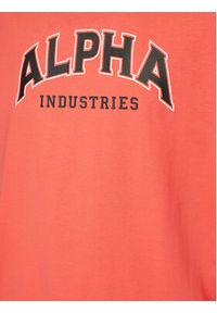 Alpha Industries T-Shirt College 146501 Czerwony Relaxed Fit. Kolor: czerwony. Materiał: bawełna