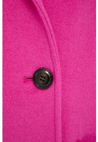 MAX&Co. płaszcz z domieszką wełny kolor różowy przejściowy oversize. Kolor: różowy. Materiał: wełna. Styl: klasyczny #5