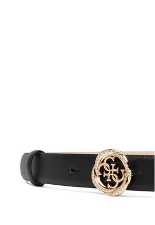 Guess Pasek Damski BW9343 P6225 Czarny. Kolor: czarny. Materiał: skóra