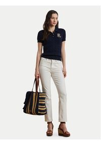 Lauren Ralph Lauren - LAUREN RALPH LAUREN Sweter 200932224002 Granatowy Slim Fit. Kolor: niebieski. Materiał: bawełna #3