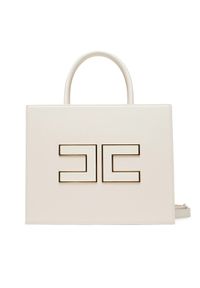 Elisabetta Franchi Torebka BS-32A-56E2-V420 Biały. Kolor: biały. Materiał: skórzane