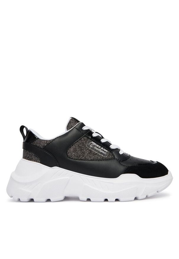 Versace Jeans Couture Sneakersy 80VA3SC2 ZPB70 Czarny. Kolor: czarny. Materiał: mesh