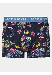 Jack & Jones - Jack&Jones Komplet 3 par bokserek Flower 12194104 Granatowy. Kolor: niebieski. Materiał: bawełna #8